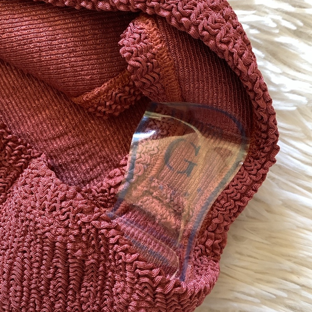 NWT Hunza G Domino one piece in metallic rosewood - Picture 3 of 8